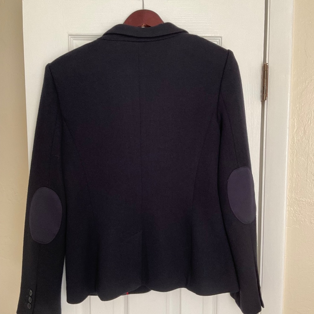 Tommy Hilfiger women jersey navy jacket size 12 - Picture 3 of 9